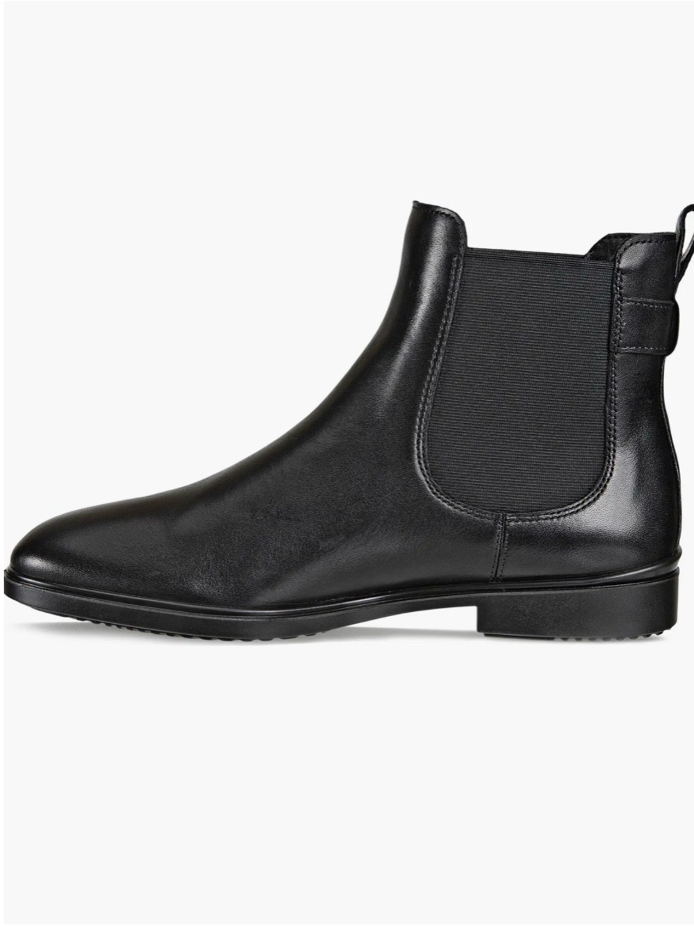 Ecco Black Leather Chelsea Ankle Boot